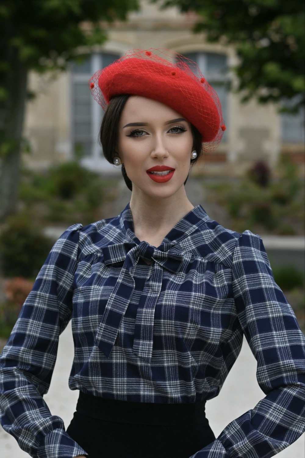 Jemima Tartan Blouse
